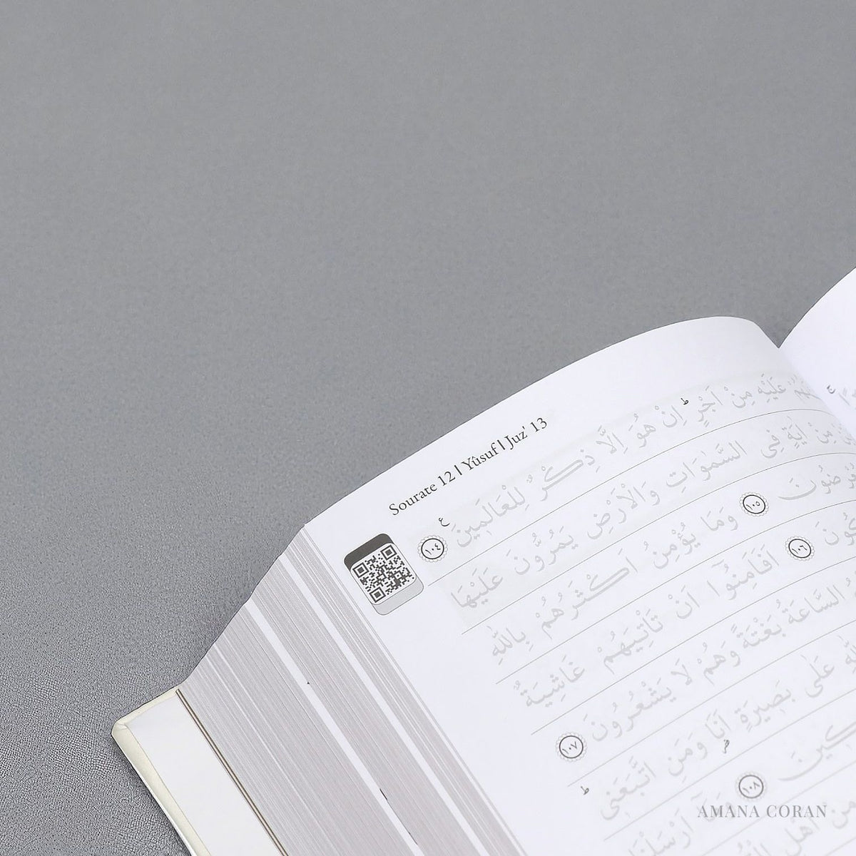 Coran à tracer Amana Coran, pages intérieures avec versets à tracer