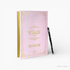 Le Saint Coran à tracer, coloris rose, couverture avec stylo effaçable